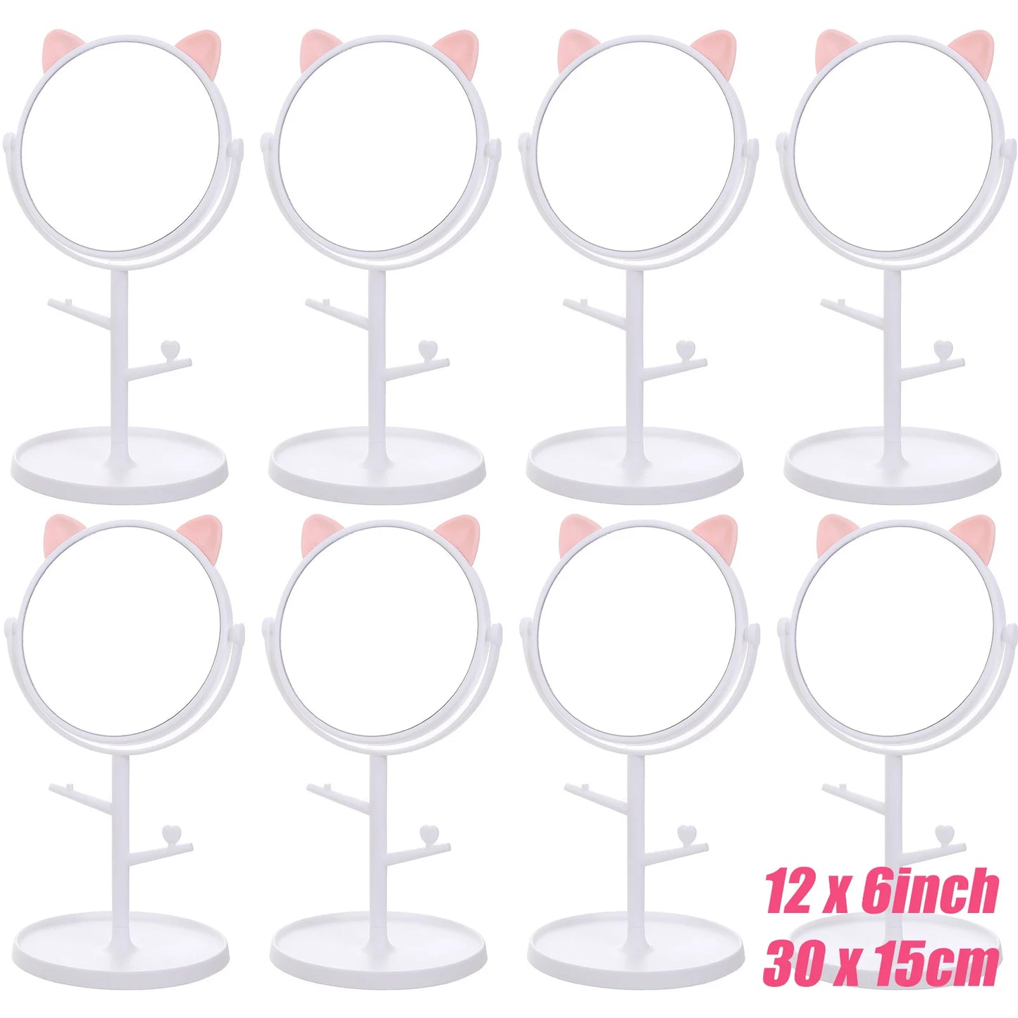 Spa Party Mirrors for Girls – 6-10PCS Makeup & Dressing Table Set