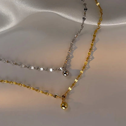 Minimalist Silver Bead Anklet – Women’s Summer Beach Flat Chain Bracelet