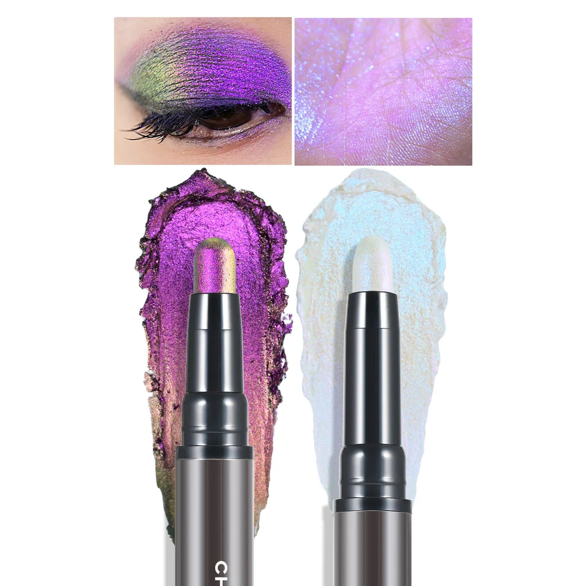 2-in-1 Multichrome Glitter Eyeshadow Stick