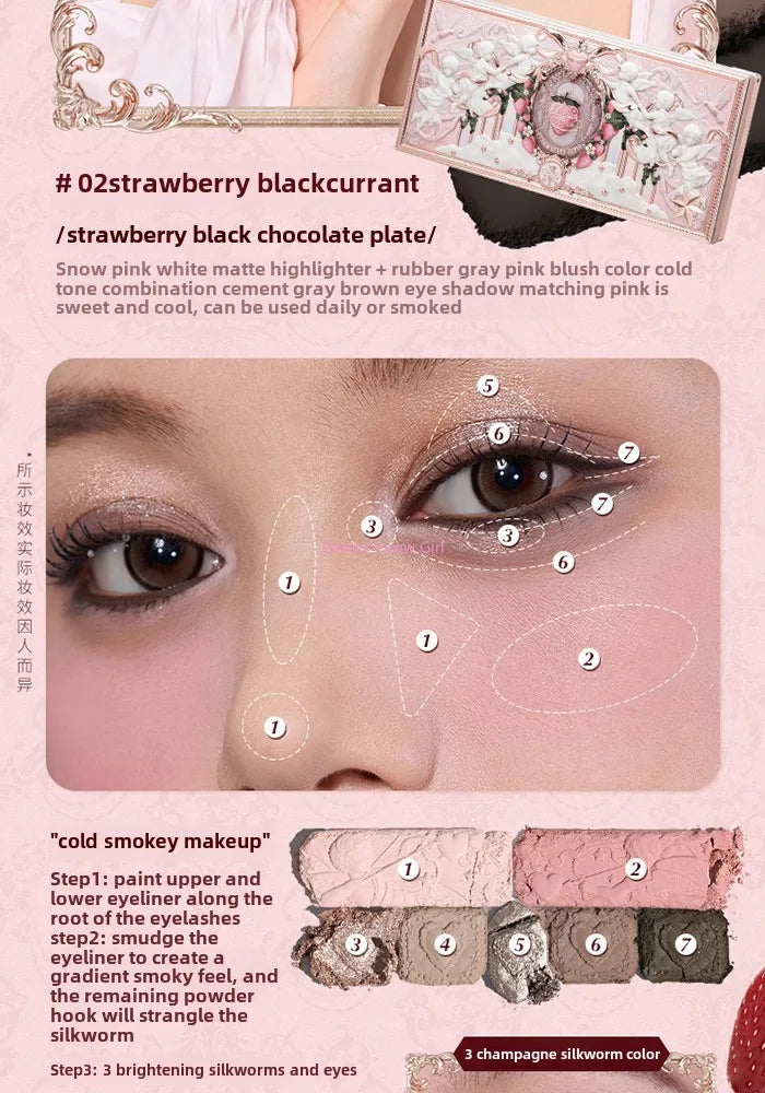 Strawberry Cupid Complexion Palette – Blush, Eyeshadow, Highlighter & Bronzer