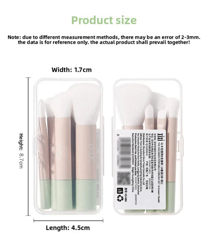 6-Piece Portable Mini Makeup Brush Set