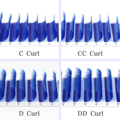 Glow-in-the-Dark Neon UV Lash Extensions – Fluorescent Color Faux Mink DD Curl