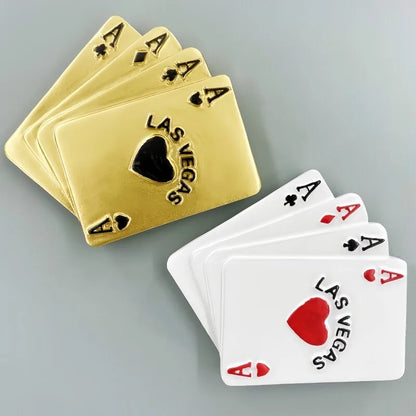 Las Vegas Playing Cards Fridge Magnet