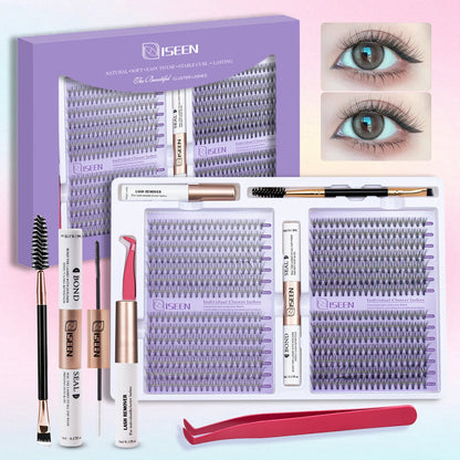 DIY Eyelash Extension Kit – Complete Cluster Lash Set with Bond, Seal & Tools