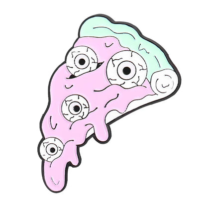 Purple Skeleton Enamel Pin – Gothic Butterfly, Mushroom & Flower Brooch