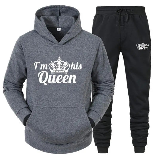 Women’s Queen Tracksuit – 2-Piece Hoodie & Sweatpants Set