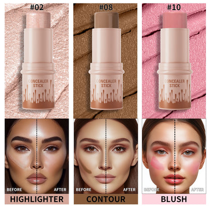 Contour Stick Set – Matte Finish Highlighter & Shadow Duo for Flawless V-Face Sculpting