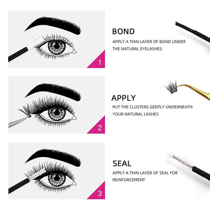 Eyelash Bond &amp; Seal Duo – Long-Lasting, Waterproof Lash Glue for DIY Lash Clusters