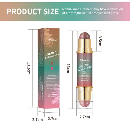 Butter Glow & Go Multiuse Stick – Dual-Ended Bronzer & Blush for Face, Eyes & Lips