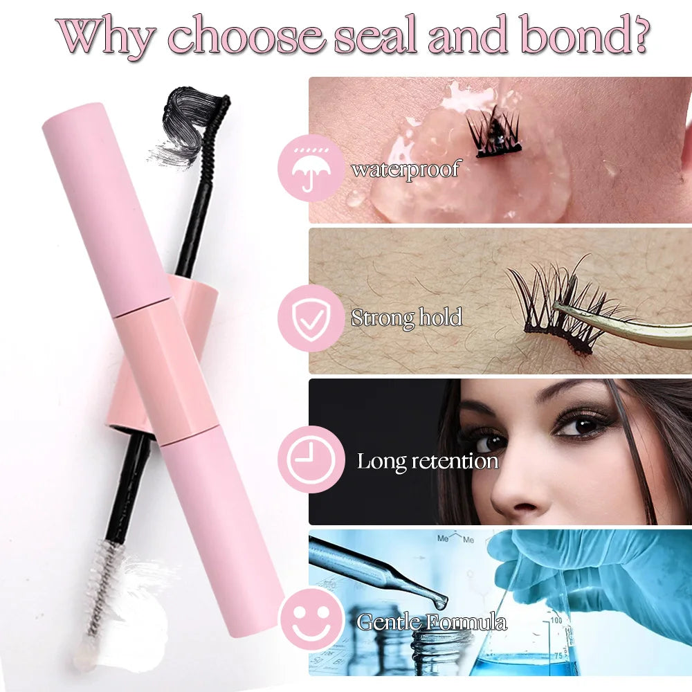 Eyelash Bond &amp; Seal Duo – Long-Lasting, Waterproof Lash Glue for DIY Lash Clusters