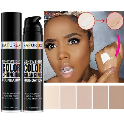 Magic Color Changing Foundation – Soft Matte, Long-Lasting & Hydrating Base (1PC)