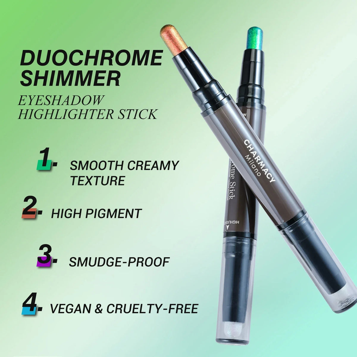 2-in-1 Multichrome Glitter Eyeshadow Stick