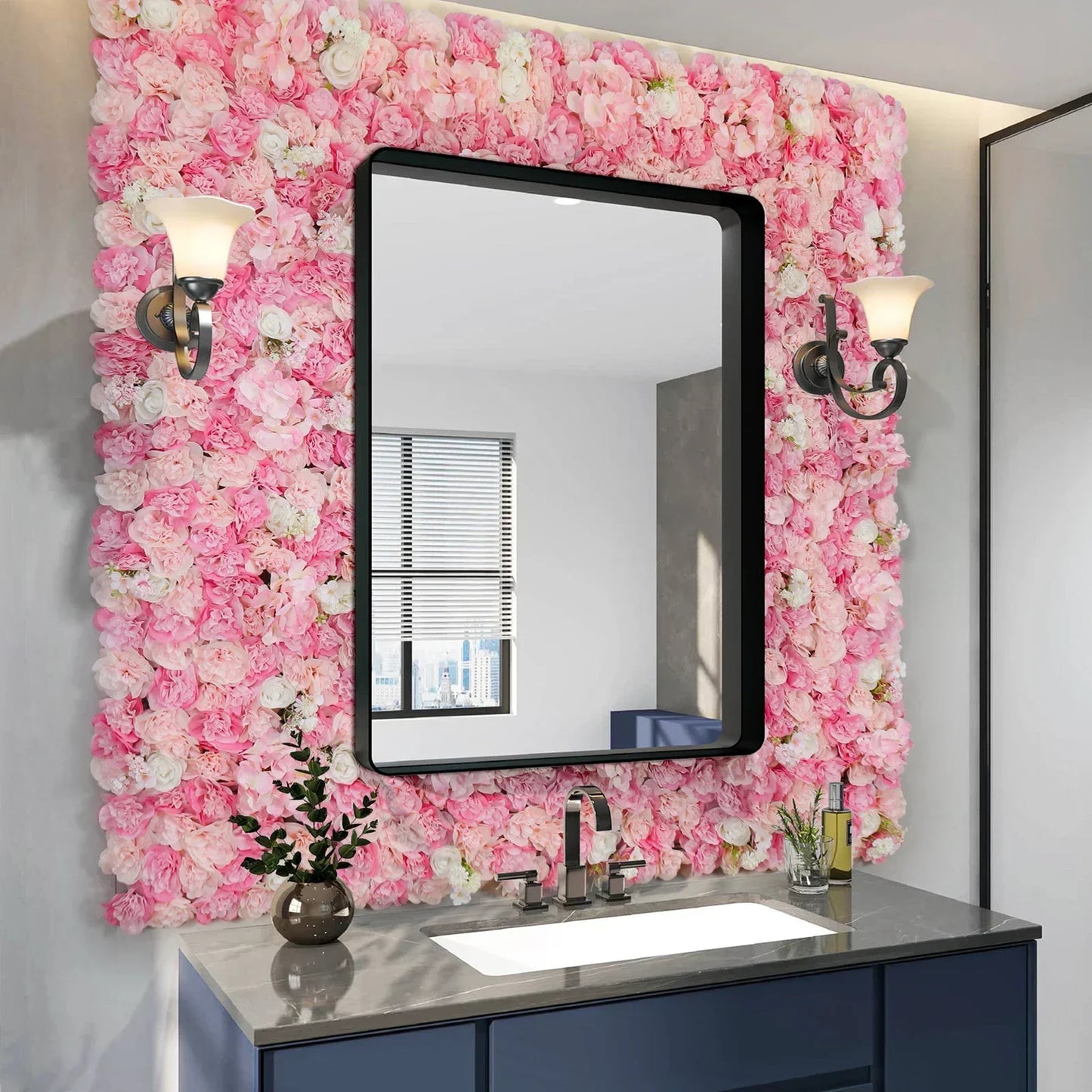 3D Rose Wall Panels Set