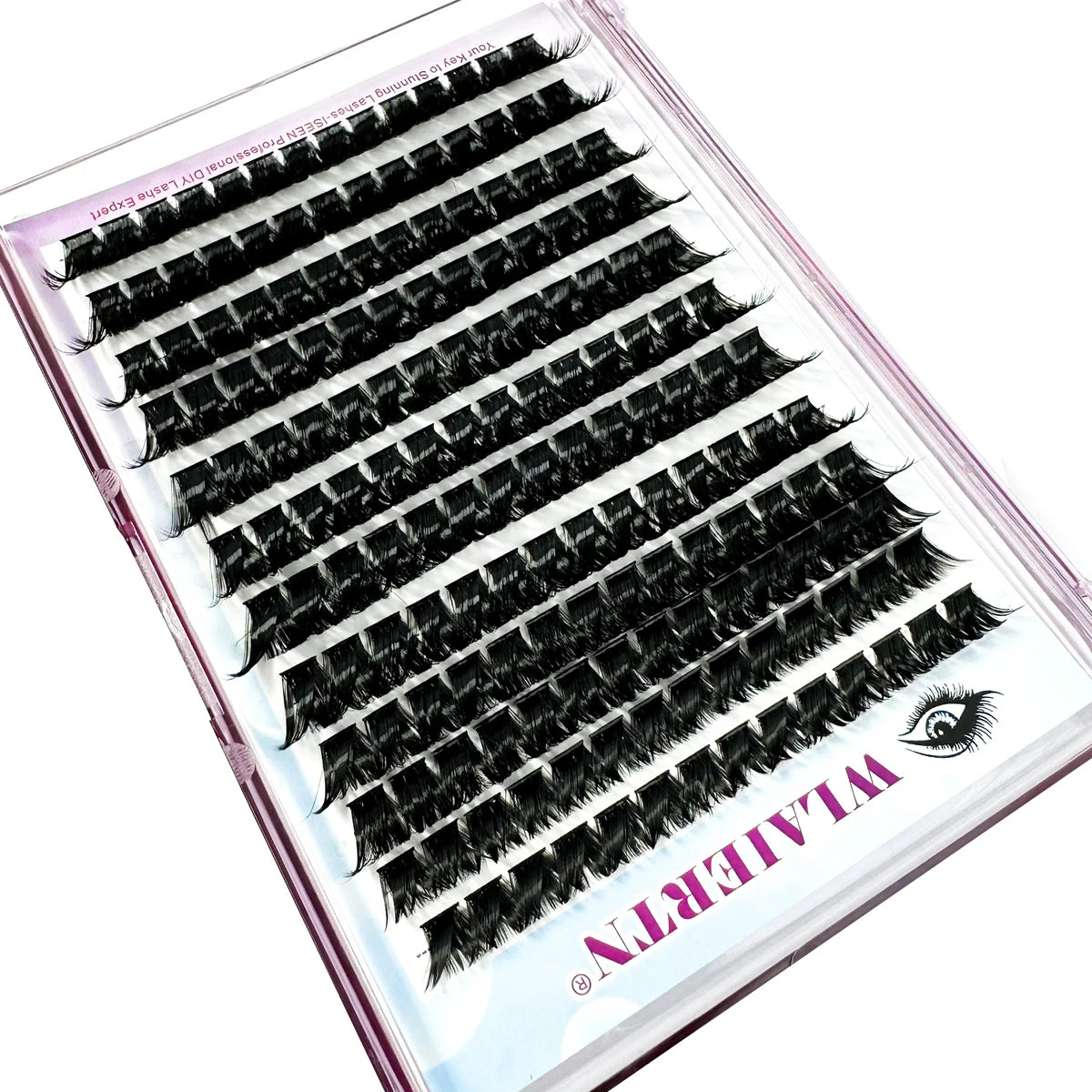 DIY 3D Fluffy Lash Clusters – 160D/90D Volume Extensions (12 Rows)
