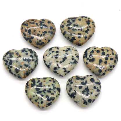 Natural Stone Heart Crystals – Rose Quartz, Amethyst & Gemstone Ornaments