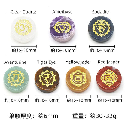 Chakra Yoga Reiki Stone Set – Natural Crystal Healing Collection