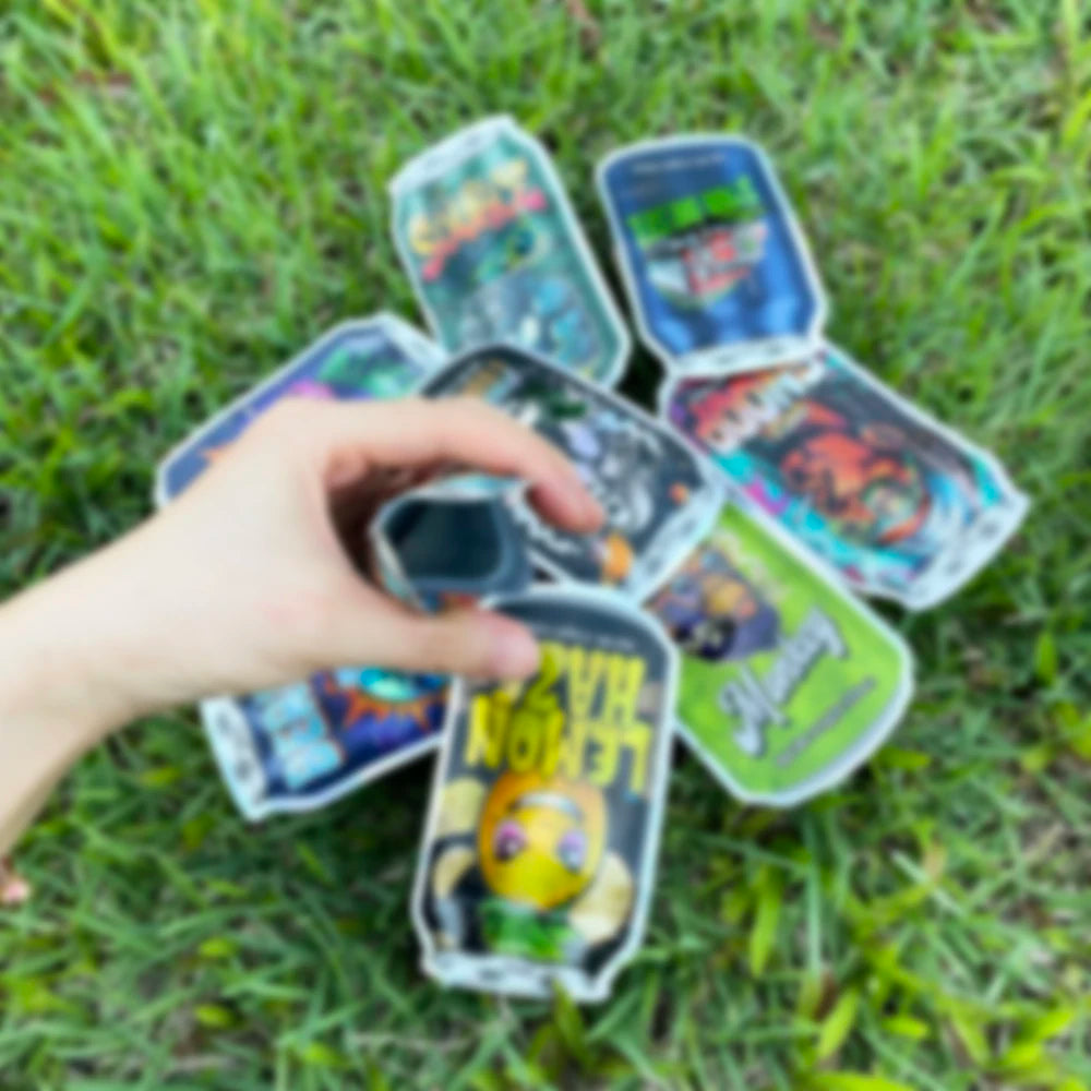 20pcs Holographic Flat Mylar Bags – Smell-Proof Resealable Storage Pouches