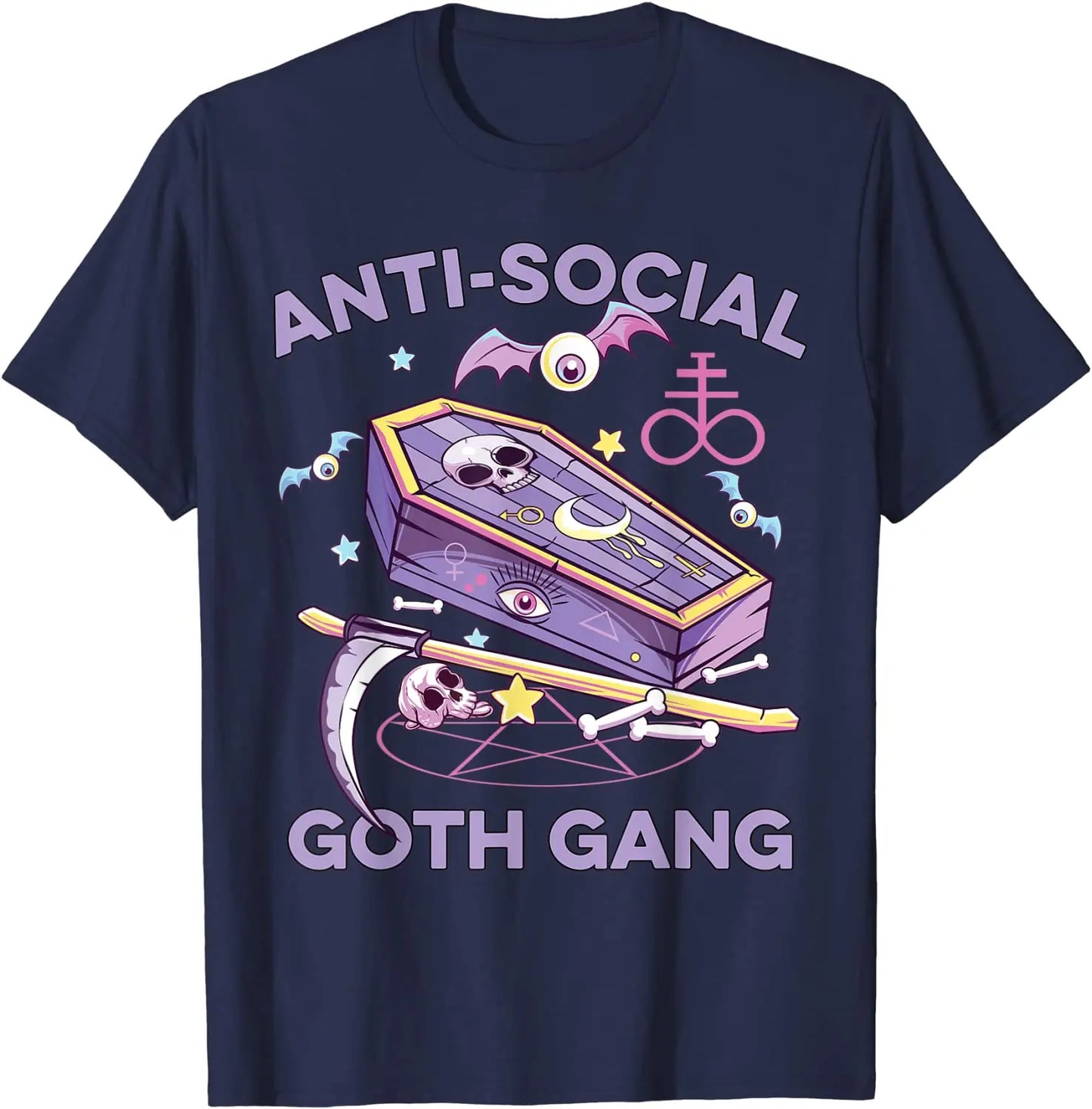 Anti-Social Pastel Goth Gang T-Shirt – Alternative Aesthetic Streetwear Tee
