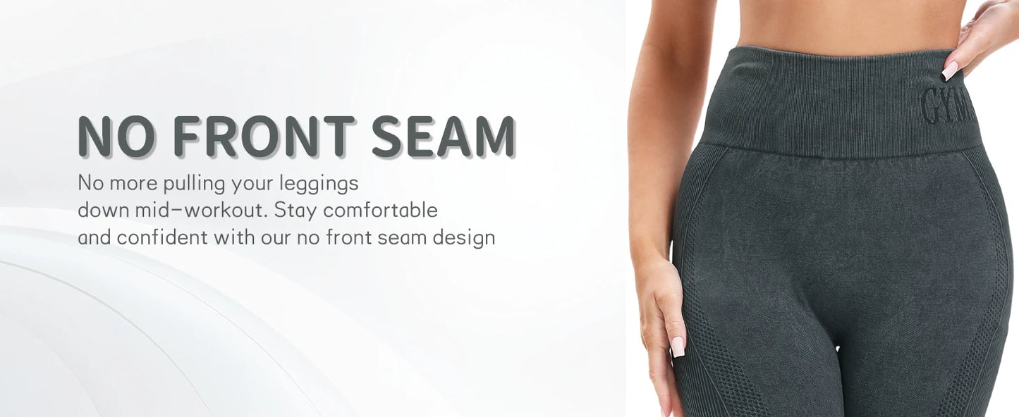 Seamless High-Waist Yoga Leggings – Quick-Dry Fitness Pants