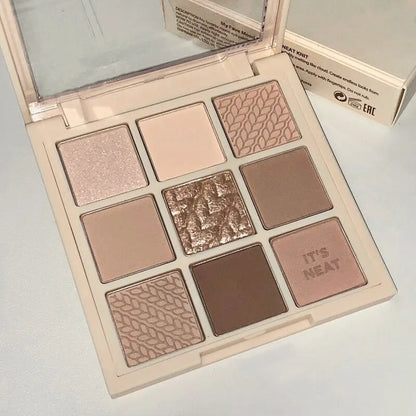 Nine-Color Earth Tone Eyeshadow Palette