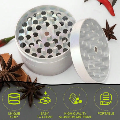 1.6/2 Inch 4-Layer Metal Herb & Spice Grinder