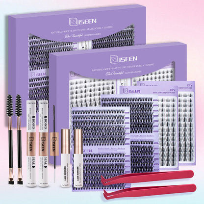 DIY Eyelash Extension Kit – Complete Cluster Lash Set with Bond, Seal & Tools