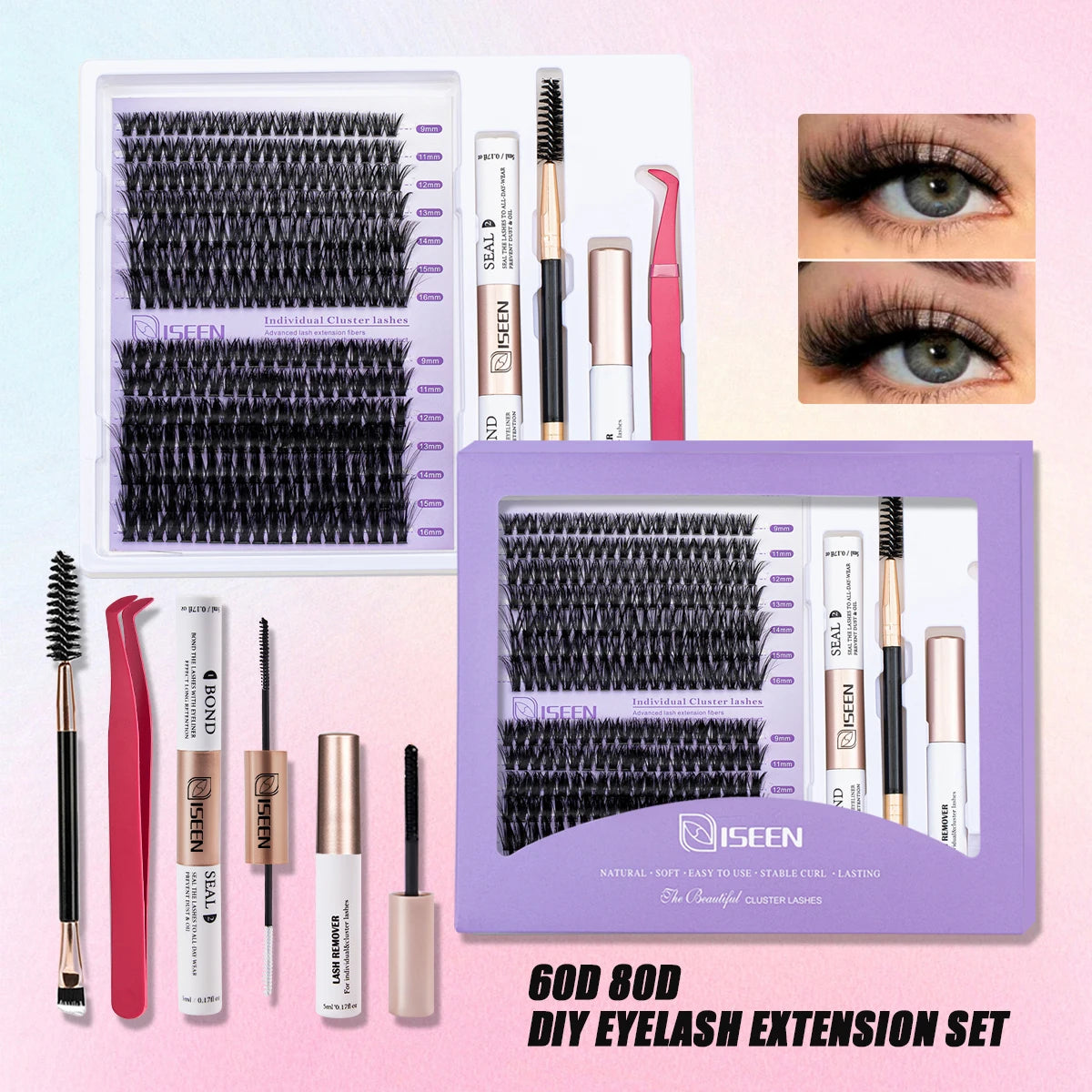 DIY Lash Extension Mix Style Cluster Lash Kit