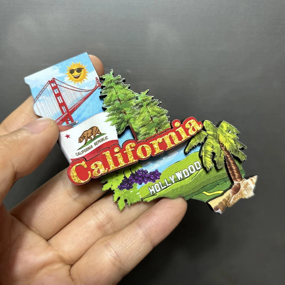 3D Wood Fridge Magnet