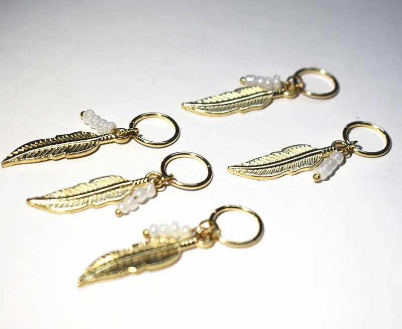 5pcs Butterfly Hair Beads