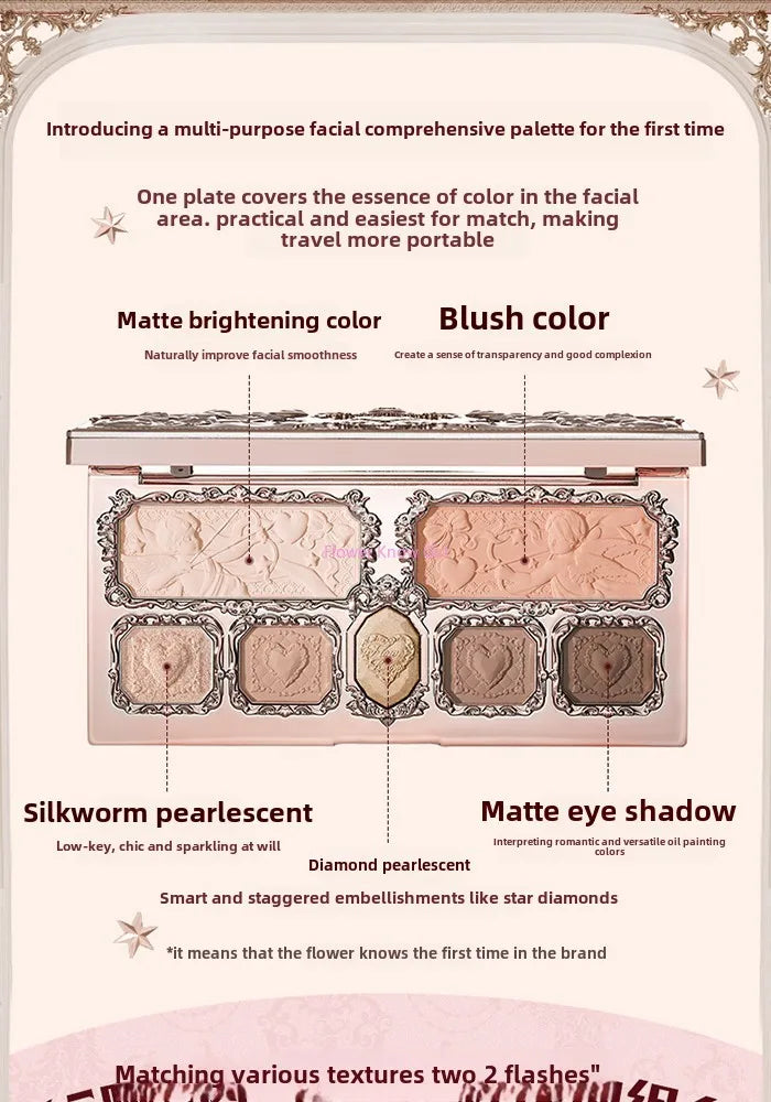 Strawberry Cupid Complexion Palette – Blush, Eyeshadow, Highlighter & Bronzer