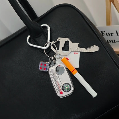 Gambling Dice Keychain