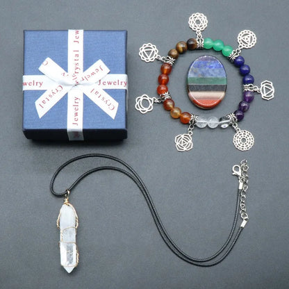 Chakra Yoga Reiki Stone Set – Natural Crystal Healing Collection
