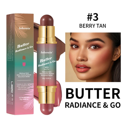 Butter Glow & Go Multiuse Stick – Dual-Ended Bronzer & Blush for Face, Eyes & Lips