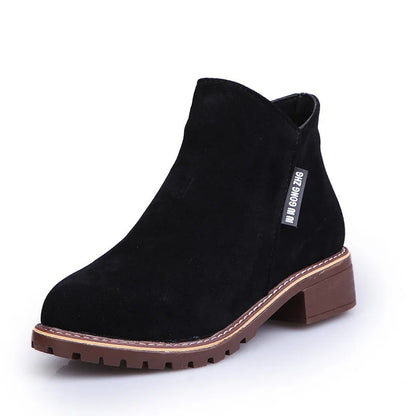 Women’s Platform Ankle Snow Boots – Thick Sole Winter Fashion Boots