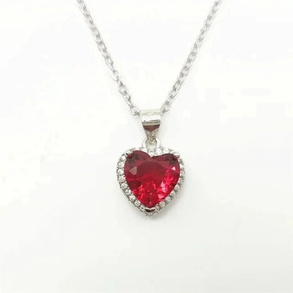 CC Cubic Zirconia Water Drop Pendant Necklace
