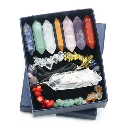 Chakra Yoga Reiki Stone Set – Natural Crystal Healing Collection