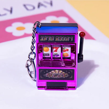 Mini Slot Machine Keychain