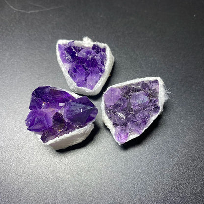 ST77-1 Natural Raw Amethyst Quartz Cluster – Healing Crystal Specimen for Décor & Crafts