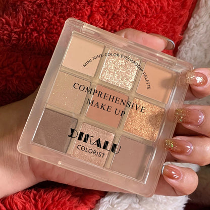 Oh Rosy 9-Color Eyeshadow Palette – Soft Smoke & Rose Tones