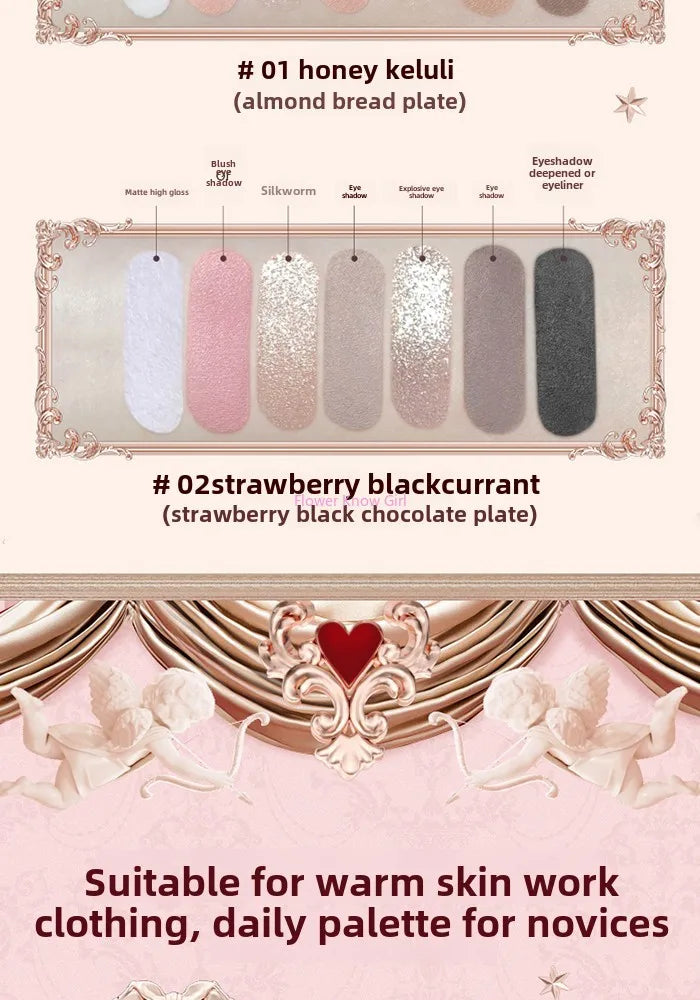 Strawberry Cupid Complexion Palette – Blush, Eyeshadow, Highlighter & Bronzer