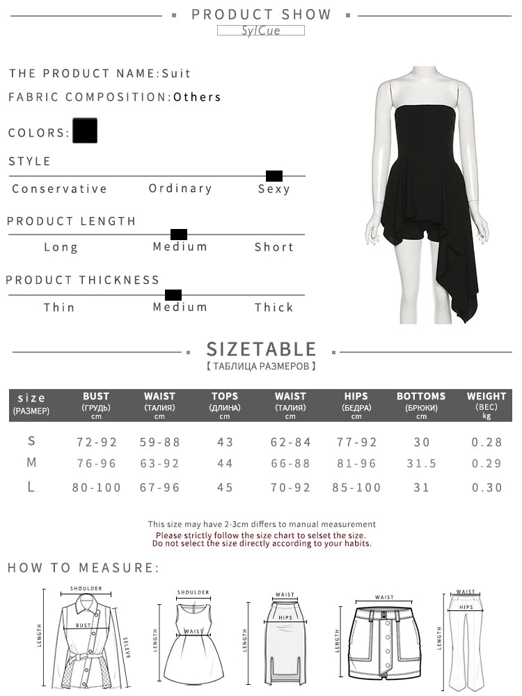 Black Strapless Mini Dress – Elegant Slim Party Tube Dress