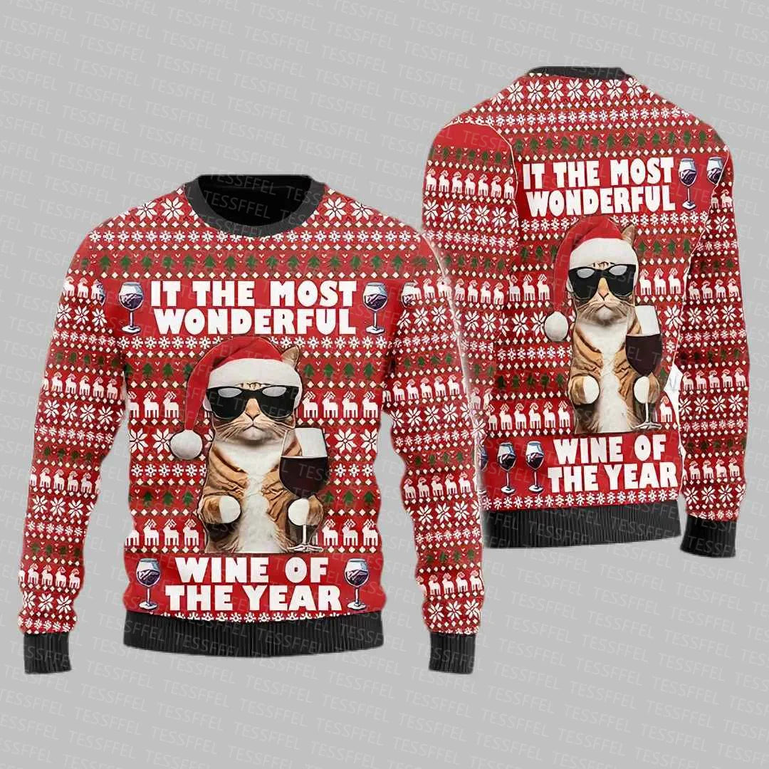 Cosplay Santa Claus Ugly Christmas Sweater – 3D Print Harajuku Graffiti Pullover