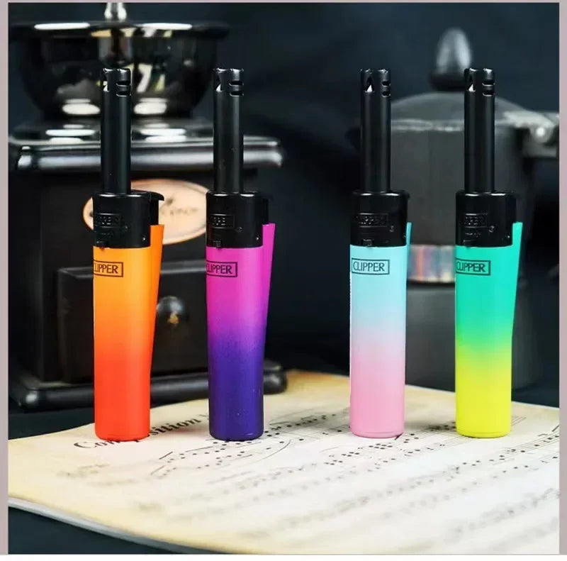24-Piece Clipper-Style Butane Lighter Set – Refillable with Pattern Designs