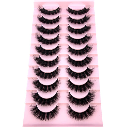 3D Mink-Effect False Eyelash Set – Soft, Fluffy &amp; Full of Volume
