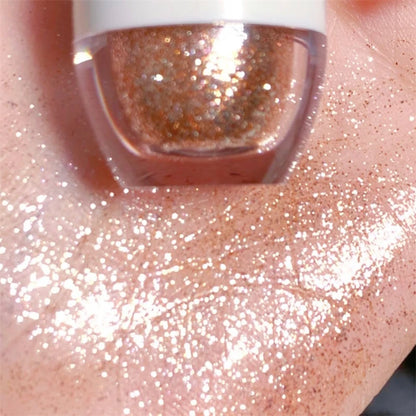 Bear Bowling Ball Liquid Eyeshadow – Super Sparkle Pearl Glitter Eye Makeup