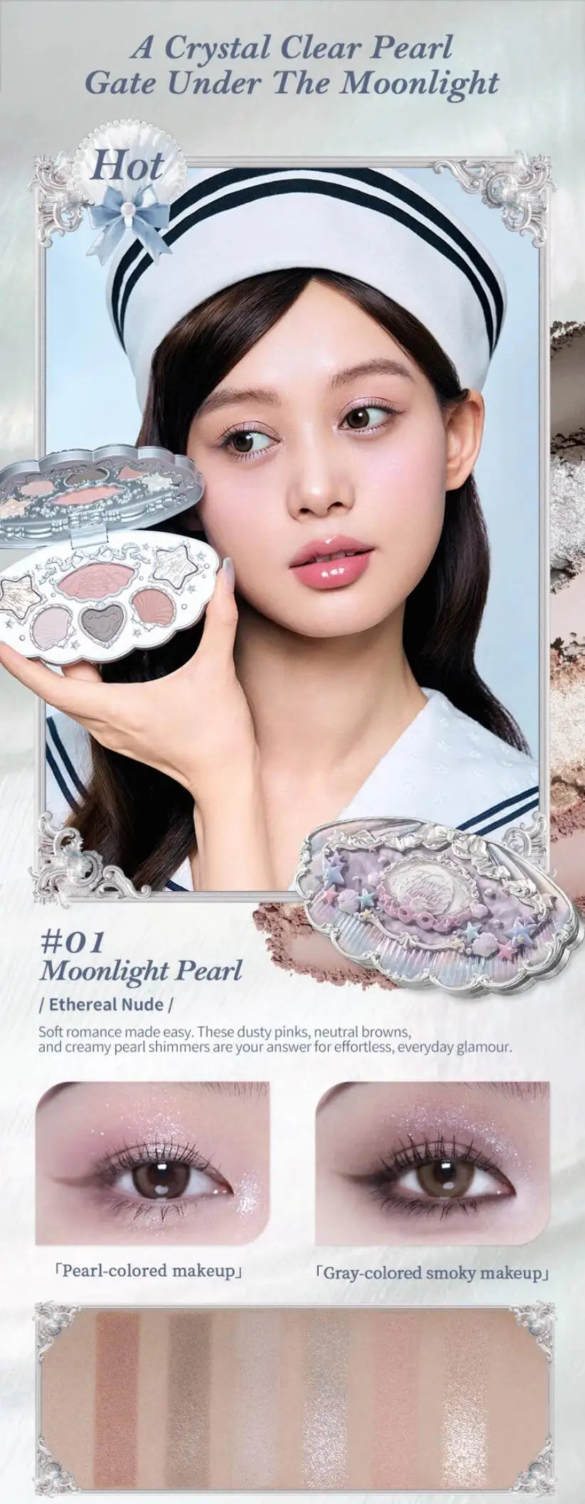 Little Angel 9-Color Eyeshadow Palette – Shimmer & Glitter Finishes