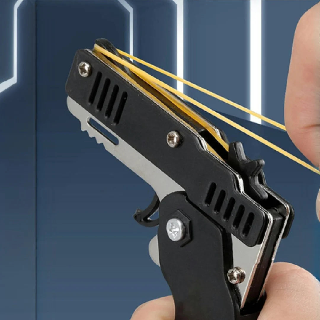 Mini Folding Rubber Band Launcher