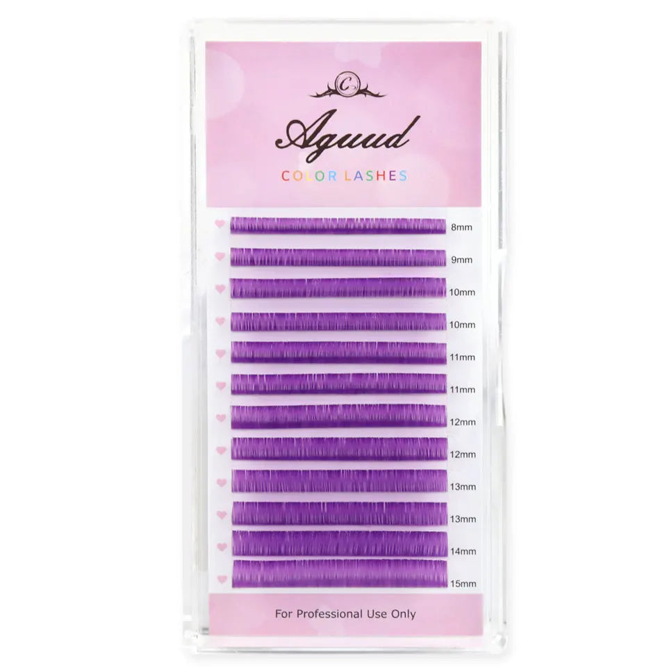 Glow-in-the-Dark Neon UV Lash Extensions – Fluorescent Color Faux Mink C Curl