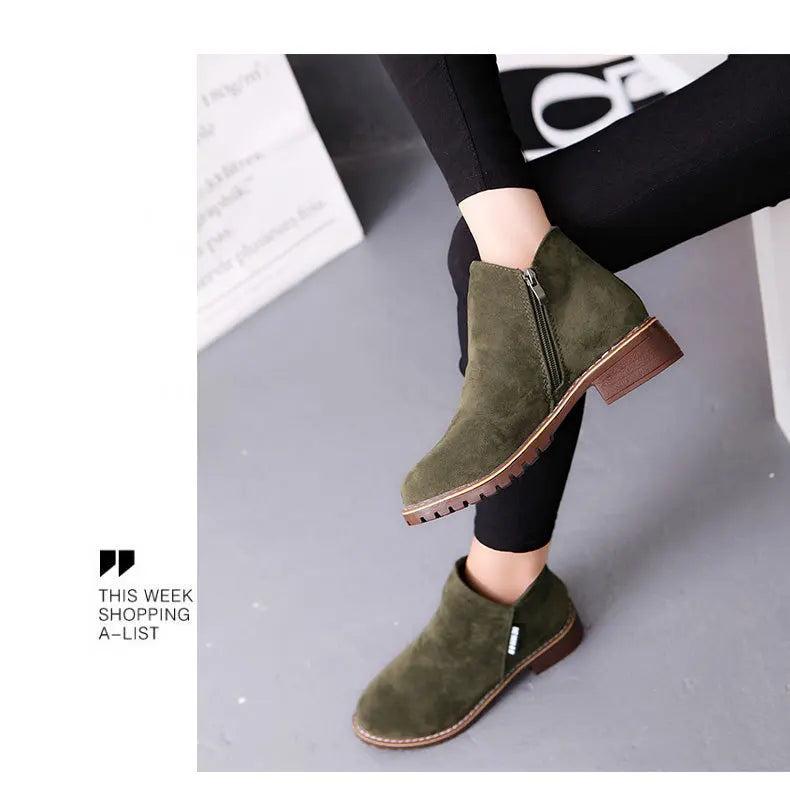 Women’s Platform Ankle Snow Boots – Thick Sole Winter Fashion Boots