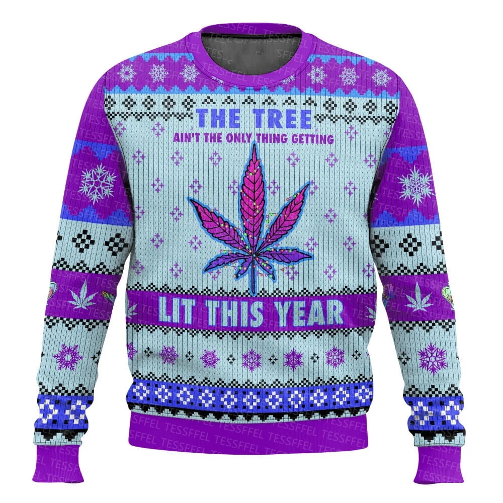 Cosplay Santa Claus Ugly Christmas Sweater – 3D Print Harajuku Graffiti Pullover